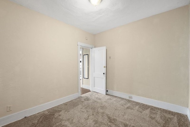 view of carpeted empty room