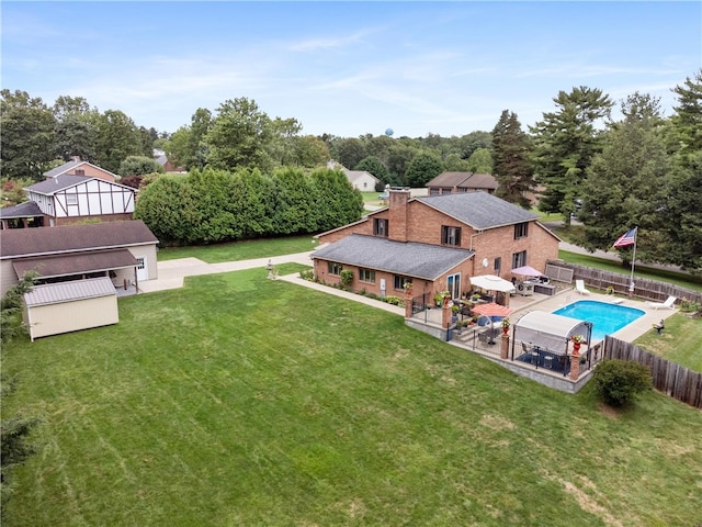 birds eye view of property