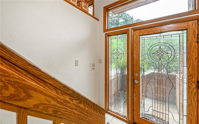 entryway with french doors