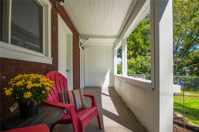 view of balcony