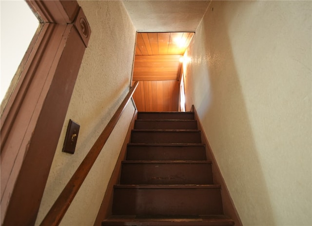 view of stairway