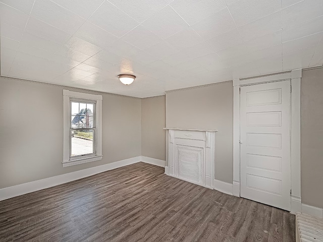 interior space featuring dark hardwood / wood-style floors