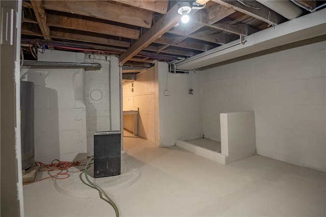 view of basement