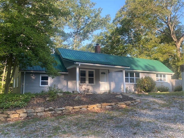 view of front of property with a porch