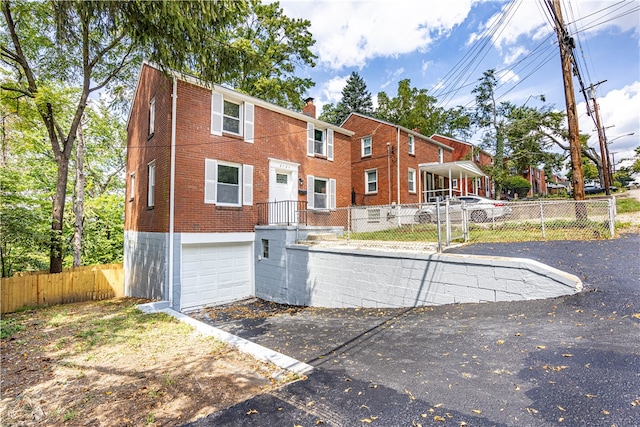 view of front of house featuring a garage