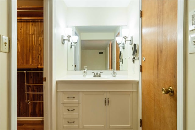 bathroom featuring vanity