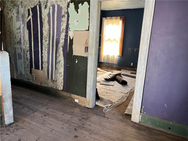interior space featuring hardwood / wood-style floors