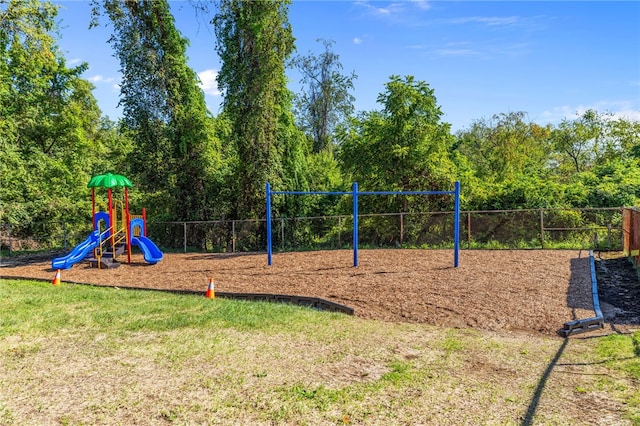 view of jungle gym