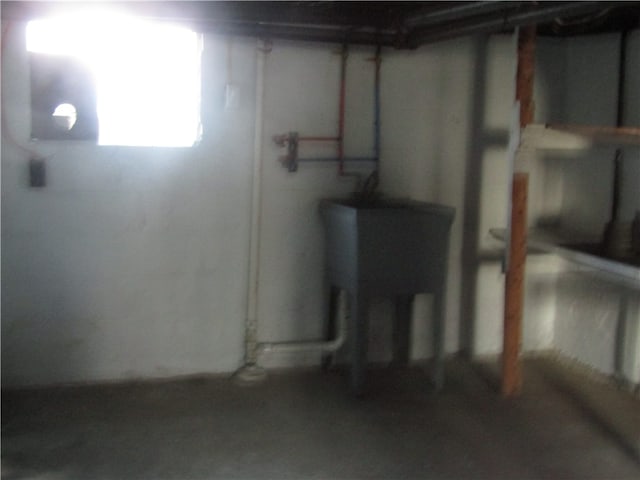 view of basement