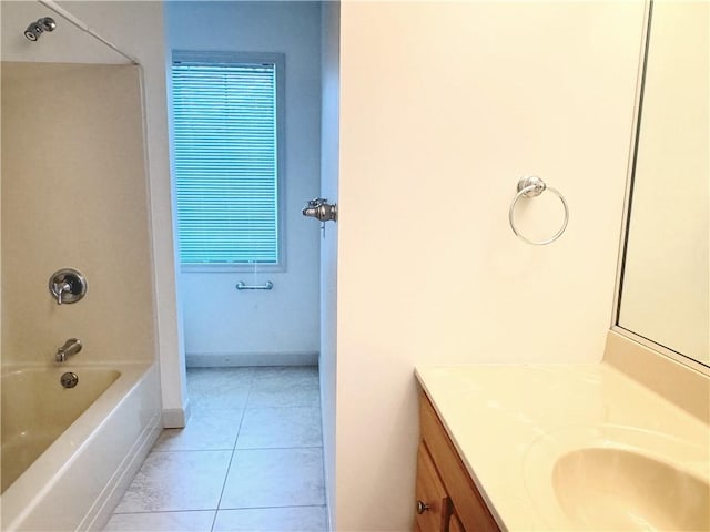 740 Turnpike St Unit 5, Beaver, PA 15009 - bathroom with tile patterned flooring, shower / washtub combination, vanity, and baseboards