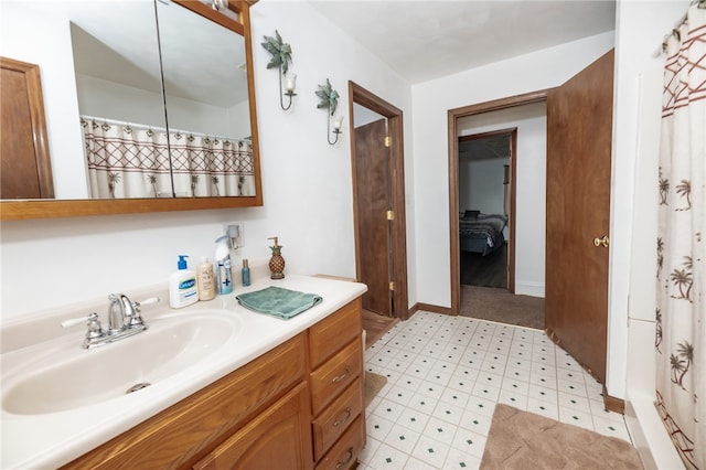 bathroom featuring vanity