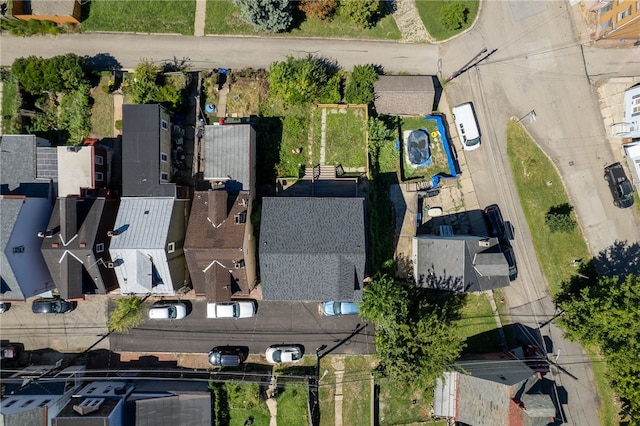 bird's eye view featuring a residential view