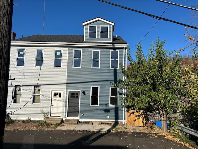 view of front of house with entry steps