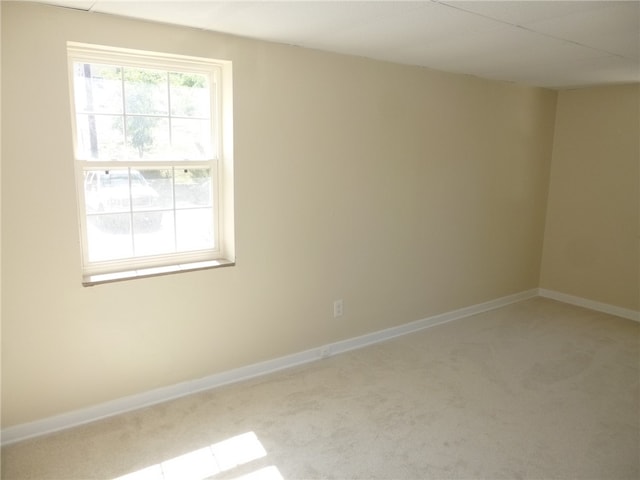 spare room with carpet floors