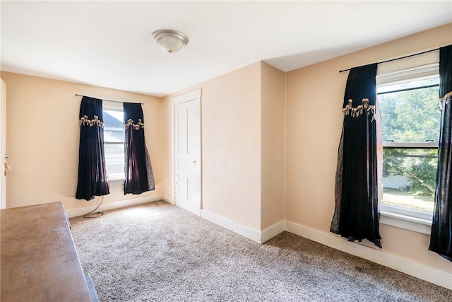 empty room with carpet flooring and a healthy amount of sunlight