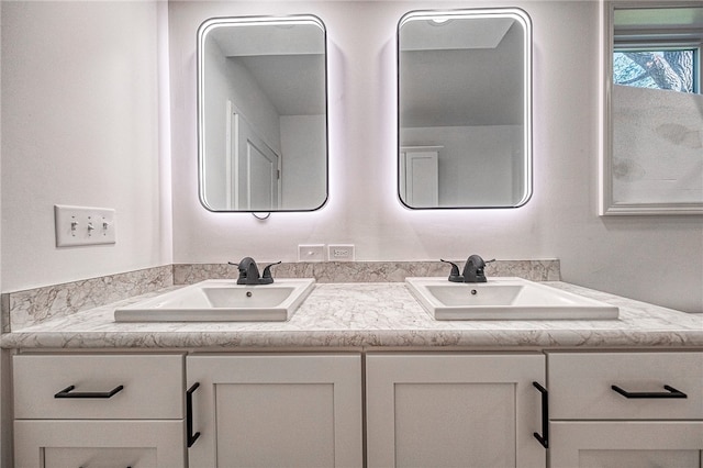 bathroom with vanity