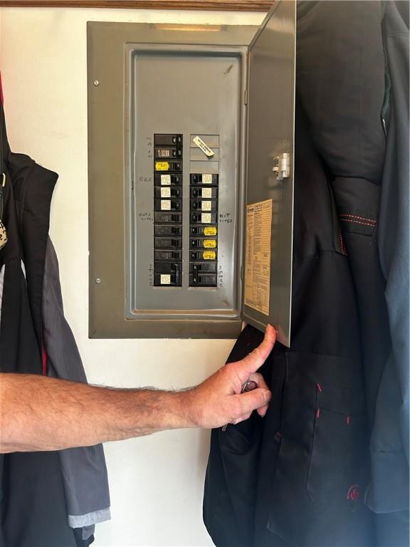 utility room with electric panel