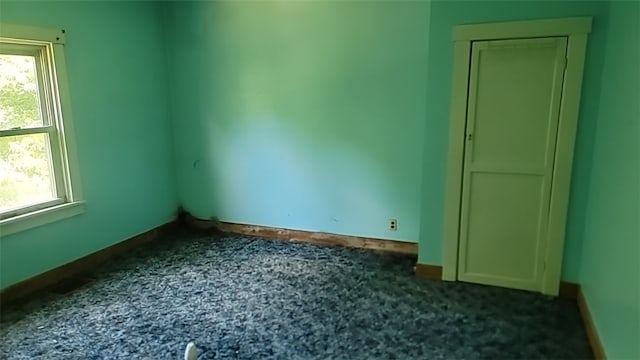 view of spare room