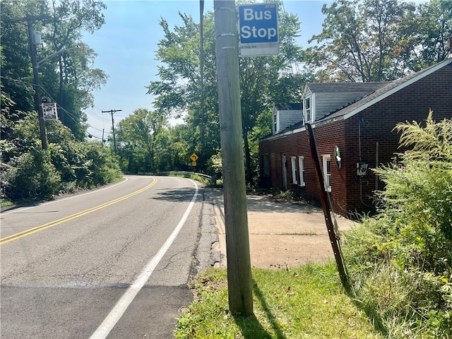 view of road