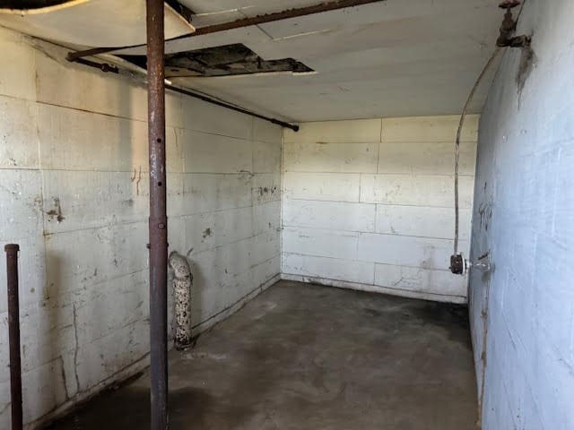 view of basement