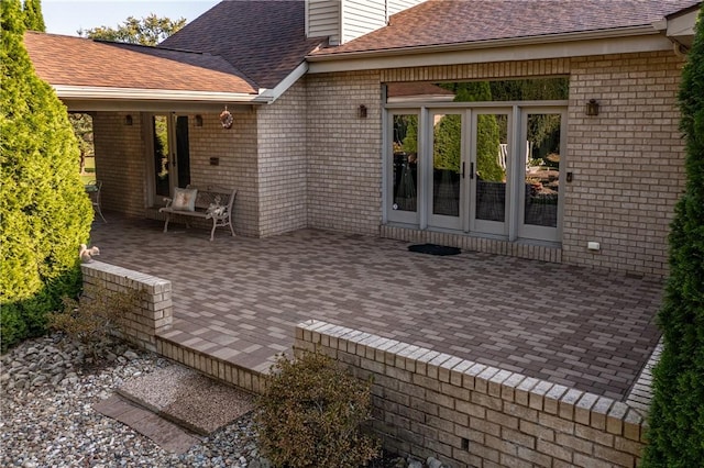 view of patio / terrace with french doors