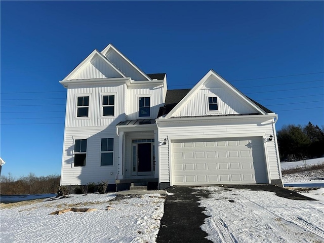 view of front of house featuring a garage