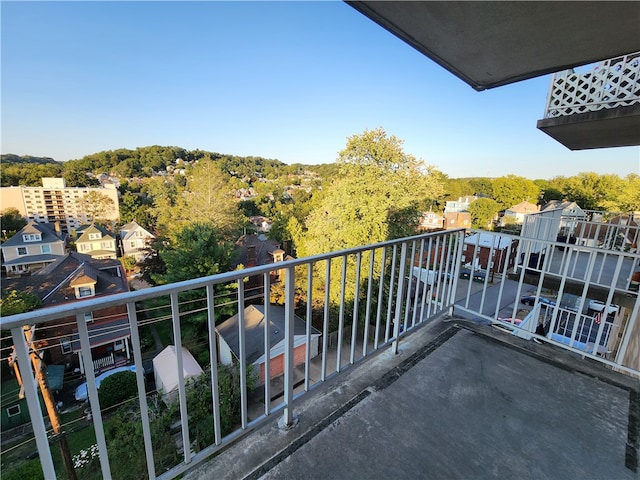 view of balcony