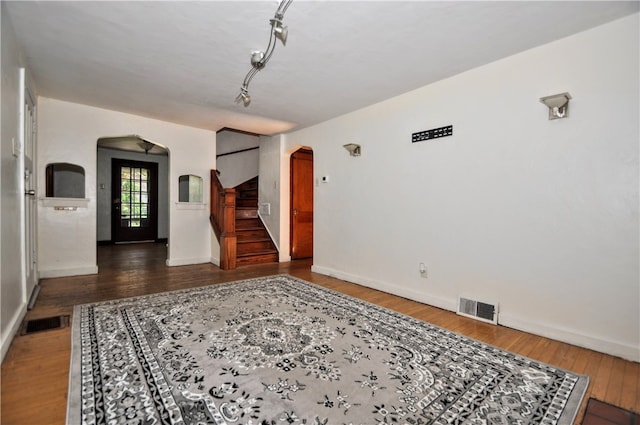 dining space featuring hardwood / wood-style flooring