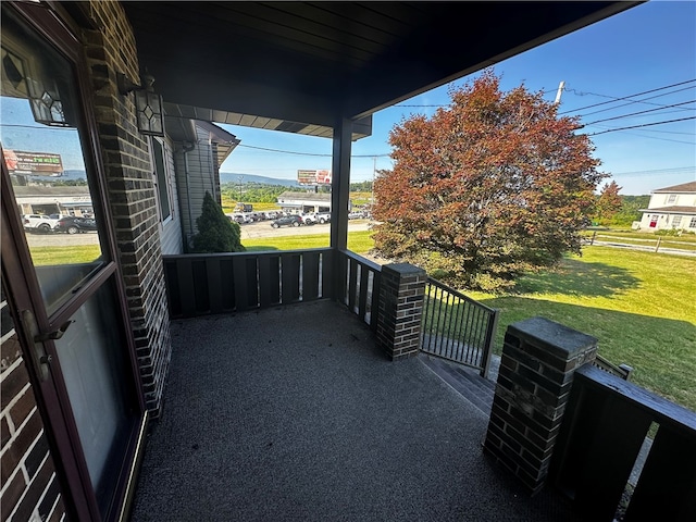 view of balcony