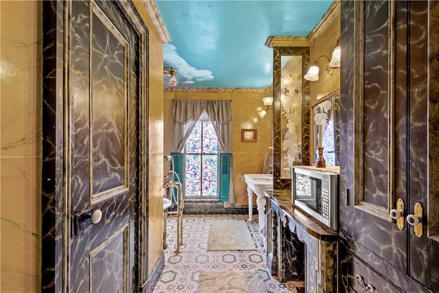 bathroom featuring tile patterned floors