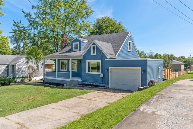 bungalow-style home with a front yard