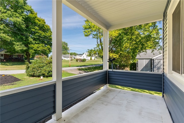 balcony with a porch