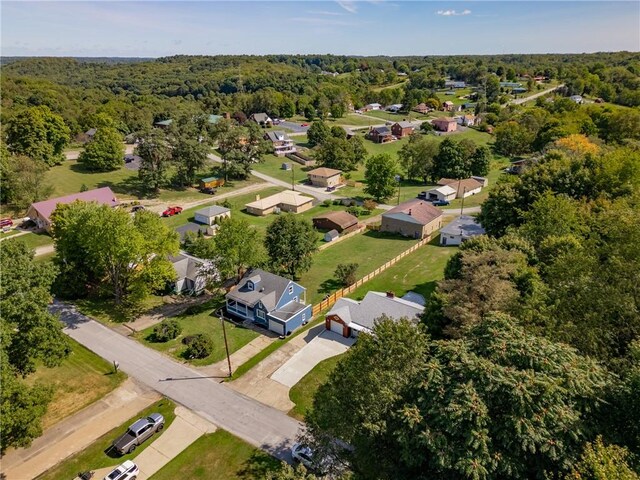 17 Long St, Hanover Twp Wsh, PA 15021 - aerial perspective of suburban area featuring a heavily wooded area