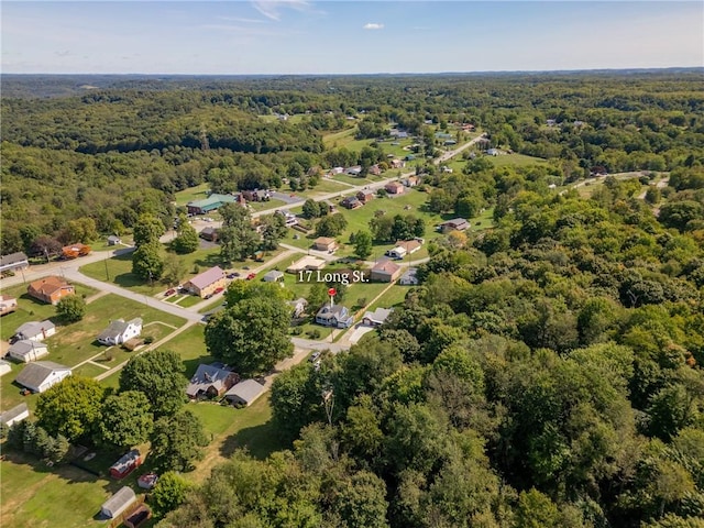17 Long St, Hanover Twp Wsh, PA 15021 - aerial view of property's location featuring a heavily wooded area