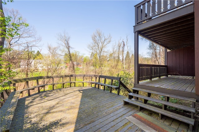 view of wooden terrace