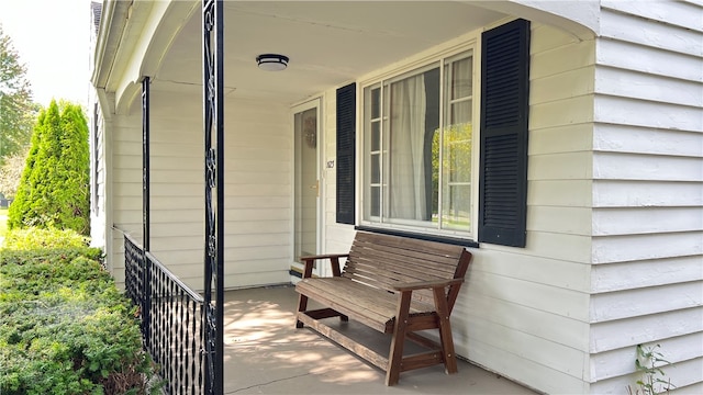 view of patio with a porch