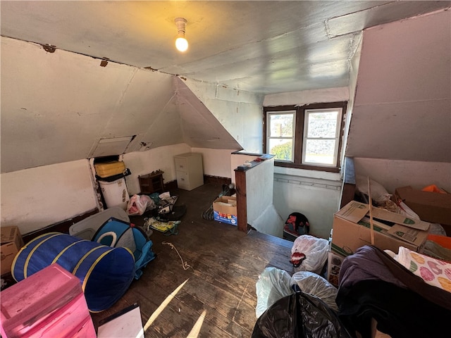 bonus room with lofted ceiling