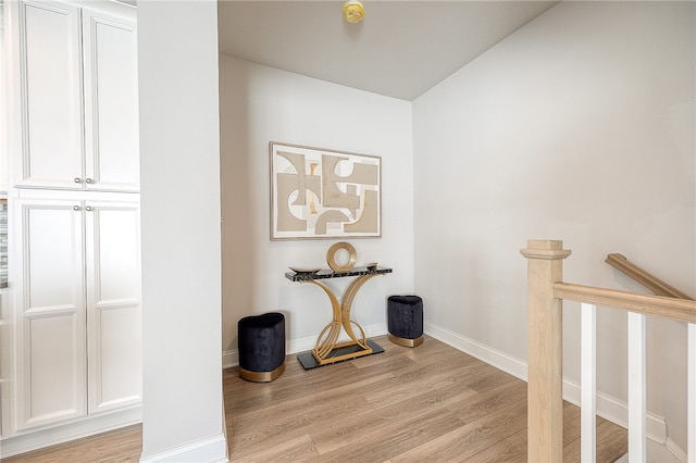 interior space featuring light hardwood / wood-style flooring