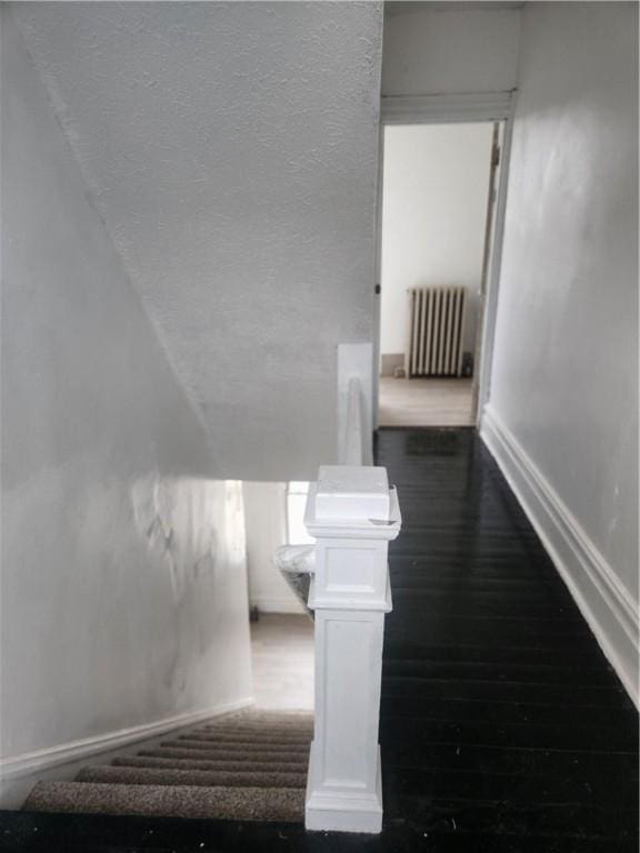 2622 Milburn St, Mckeesport, PA 15132 - stairway featuring radiator and baseboards