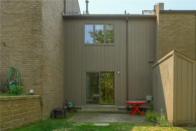 rear view of house with a patio area