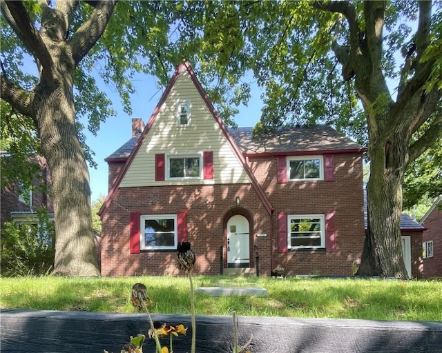 view of tudor home