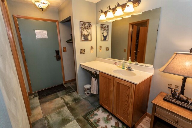 bathroom featuring vanity