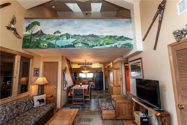 B43AB Stoneridge Dr, Seven Springs Resort, PA 15622 - living area with dark wood-style floors