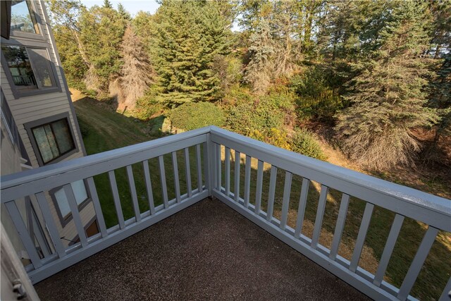 view of balcony