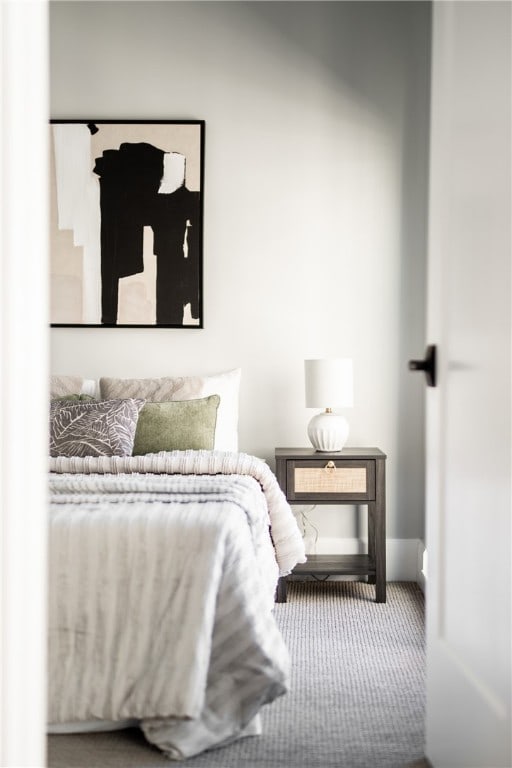 bedroom featuring carpet flooring