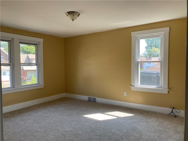 spare room with carpet flooring