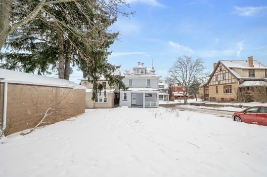 view of snowy yard