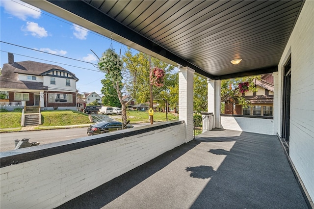 view of patio / terrace featuring covered porch