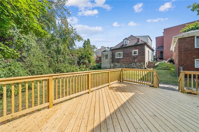 view of wooden terrace