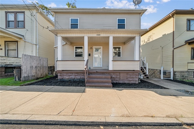 view of front of house featuring a porch